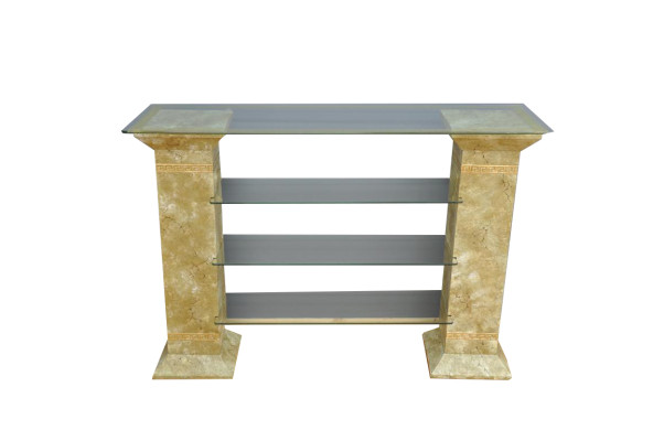 Klassische RTV Sideboard Fernseh Tisch Tische Tv Board Medusa Regal Vitrine 1866