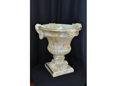 XXL Design Blumen Topf Dekoration Vase Vasen Handarbeit Deko Kelch Pokal 69cm