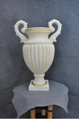 Design Blumen Vase Pokal Kelch Vasen Schalen XXL Boden Schale Römischer Stil Neu