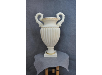 Design Blumen Vase Pokal Kelch Vasen Schalen XXL Boden Schale Römischer Stil Neu