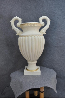Design Blumen Vase Pokal Kelch Vasen Schalen XXL Boden Schale Römischer Stil Neu