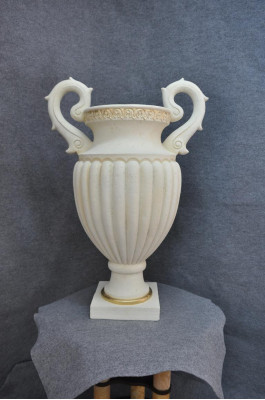 Design Blumen Vase Pokal Kelch Vasen Schalen XXL Boden Schale Römischer Stil Neu