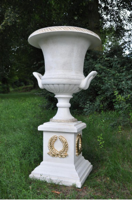 XXL Design Vase Blumen Topf Vasen Schale Boden Dekoration Deko auf der Säule Neu