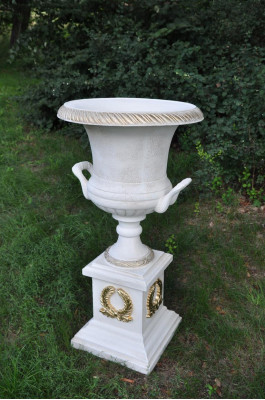 XXL Design Vase Blumen Topf Vasen Schale Boden Dekoration Deko auf der Säule Neu