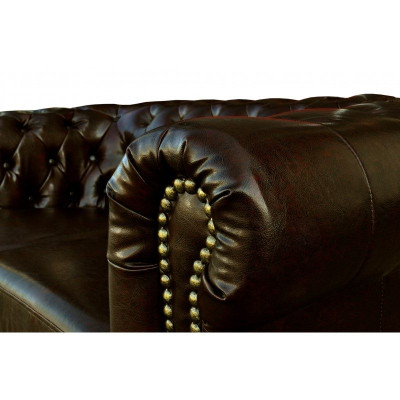 Chesterfield Sofagarnitur 3+2 Couch Polster Set Sofas Couchen Neu Sofa Leder