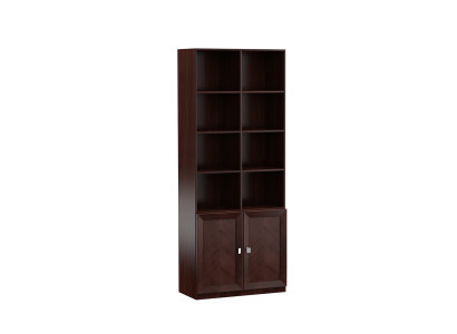 System Büro Möbel Deko Vitrine Aktenschrank Klassischer Holz Schrank Regal