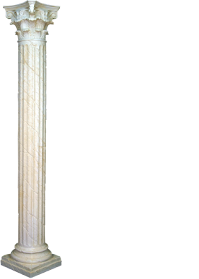 XXL Griechische Säule Antik Stil Design Säulen Luxus Stützen Neu 224cm Groß Neu