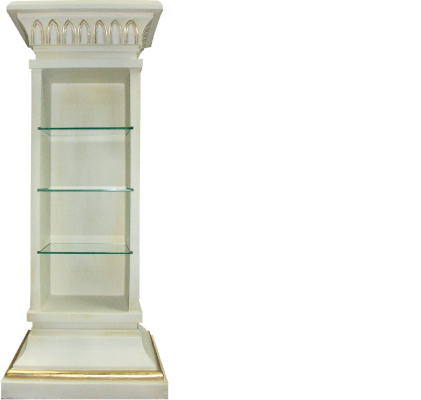 Design Vitrine Regal Glas Bar Säule Schrank Vitrinen Regale Schrank Wohnzimmer
