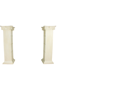 Regal Glas Vitrine Römische Säulen Regale Vitrinen XXL 210cm Säule Ägypten Neu