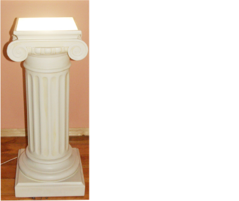 Säule Beleuchtet Dekoration Säulen Skulpturen Lampe Leuchte Figuren Lampen 100cm