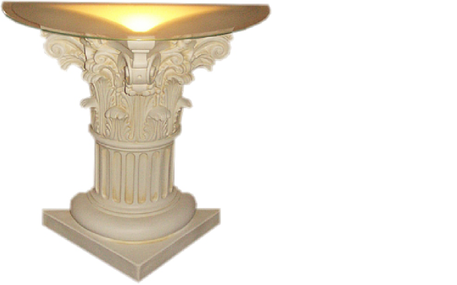 Säule Beleuchtet Dekoration Säulen Skulpturen Lampe Leuchte Figuren Skulptur neu