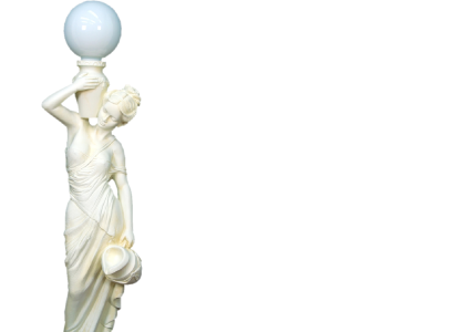 Griechische Figur Lampe Lampen Standleuchte Stehleuchte Leuchten XXL Stand Neu
