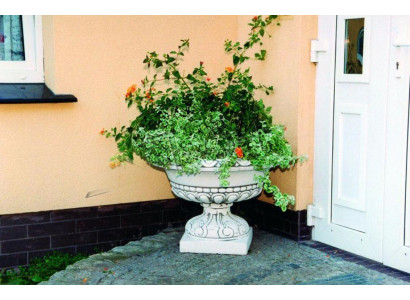 Natur Blumenkübel Pflanz Kübel Dekoration Figur Blumentöpfe Vasen Garten