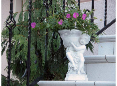 Natur Blumenkübel Pflanz Kübel Dekoration Figur Vasen Blumentöpfe Garten