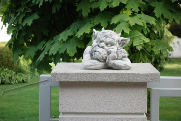 Troll 18cm Skulptur Design Figur Statue Garten Figuren Statuen