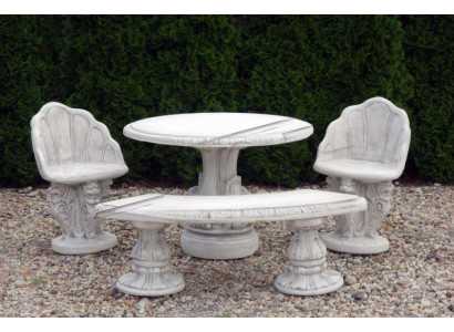 Stein Tisch Terrase Garten Dekoration Möbel Edles Antik Stil Design
