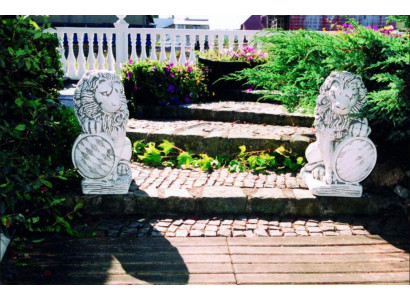 Garten Dekoration Löwe Statue Natur Skulptur Figuren Skulpturen Designer