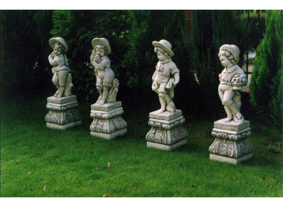 Sockel 27cm für Skulptur Design Figur Statue Garten Figuren Statuen