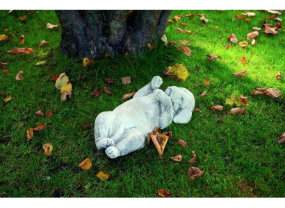 Garten Dekoration Hund Terrasse Stein Figuren Figur Dekorative Weiß Statue