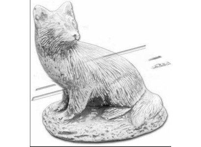 Garten Dekoration Fuchs Terrasse Stein Figuren Figur Deko Statue