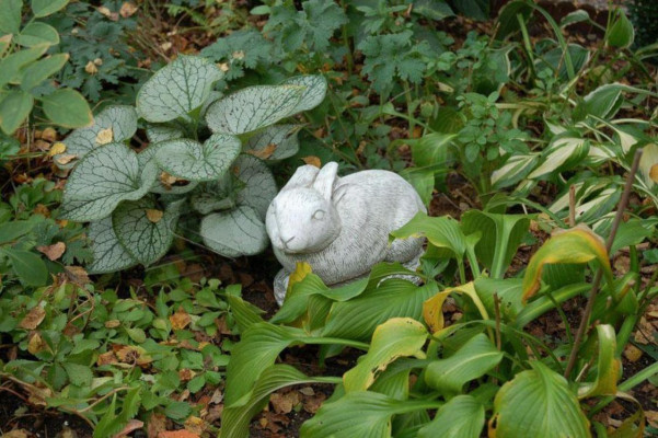 Garten Dekoration Hase Terrasse Stein Figuren Figur Deko Statue