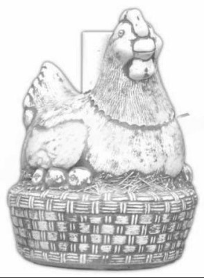 Kücken Huhn Garten Figur Statue Figuren Statuen Skulptur Dekoration