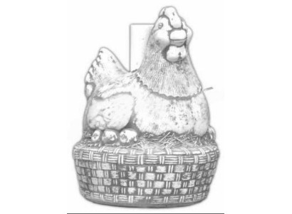 Kücken Huhn Garten Figur Statue Figuren Statuen Skulptur Dekoration