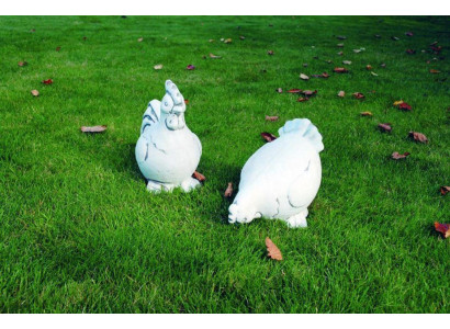 Garten Dekoration Huhn Terrasse Stein Figuren Figur Deko Statue