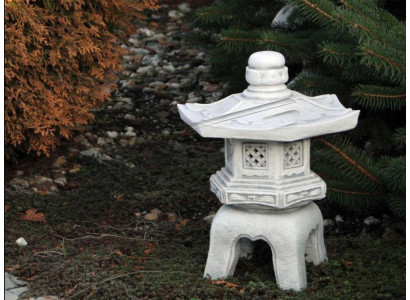 Japanischer Garten Dekoration Garten Deko Statue Figur Weiß Skulptur