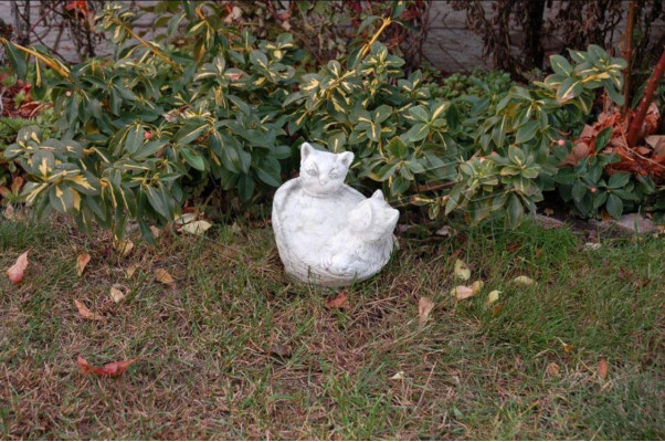 Garten Dekoration Katze Terrasse Stein Figuren Figur Dekorative Statue