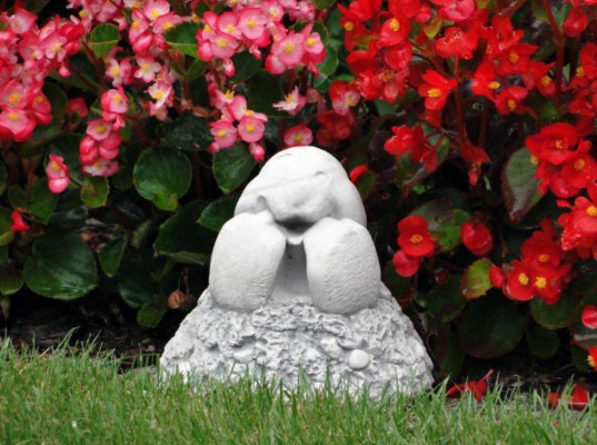 Garten Dekoration Maulwurf Terrasse Stein Figuren Figur Deko Statue