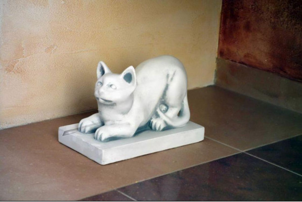 Garten Dekoration Katze Terrasse Dekorative Stein Figuren Figur Statue