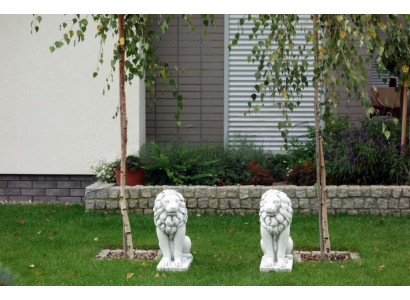 Löwe Gartenfigur Dekorative Terrassen Garten Skulptur Figuren Skulpturen