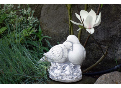 Tauben Nest Garten Figur Statue Figuren Statuen Skulptur Dekoration