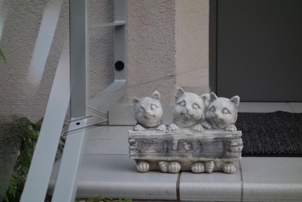 Schild Welcome Katzen Katze Willkommens Schilder Garten Figur