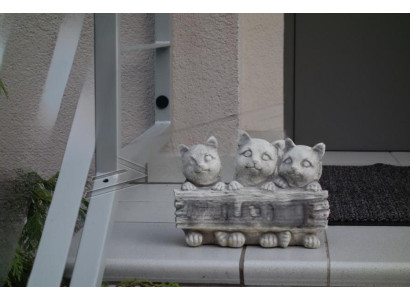 Schild Welcome Katzen Katze Willkommens Schilder Garten Figur