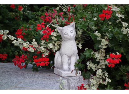 Garten Dekoration Katze Dekorative Terrasse Stein Figuren Figur Statue