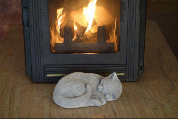 Garten Dekorative Dekoration Katze Terrasse Stein Figuren Figur Statue