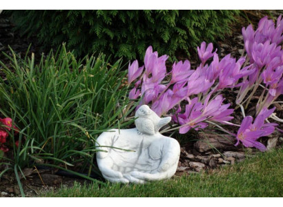 Vogel Tränke Skulptur Design Figur Statue Garten Dekor Figuren Statuen