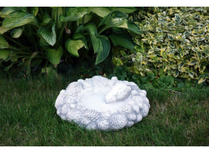 Vogel Tränke Skulptur Design Dekor Figur Statue Garten Figuren Statuen