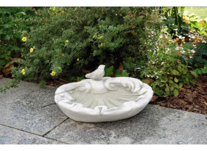 Vogel Tränke Skulptur Dekor Design Figur Statue Garten Figuren Statuen