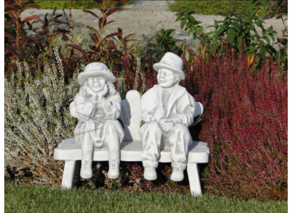 Junge Sitzende Figur Statue Figuren Skulptur Statuen Garten Dekoration S105002