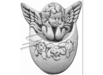 Wandrelief Steinplatte Bild Azteken Engel Antil Relief Steinguss Wand