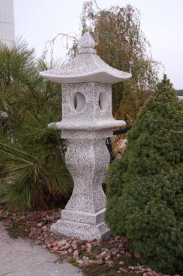 Japanischer Garten Haus Dekoration Statue Figuren Figur Natur Weiß Statuen