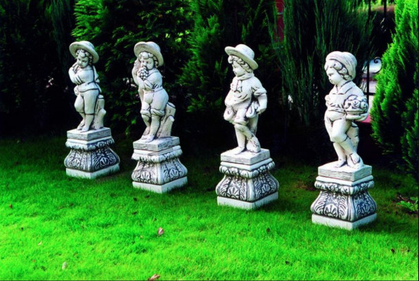 Junge 70cm Figur Statue Figuren Skulptur Statuen Garten