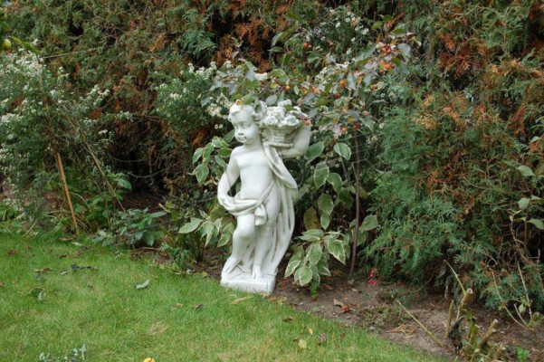 Natur Blumenkübel Pflanz Kübel Dekoration Garten Blumentöpfe Vasen Figur