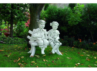 Mädchen Sitzende Figur Statue Figuren Skulptur Statuen Garten
