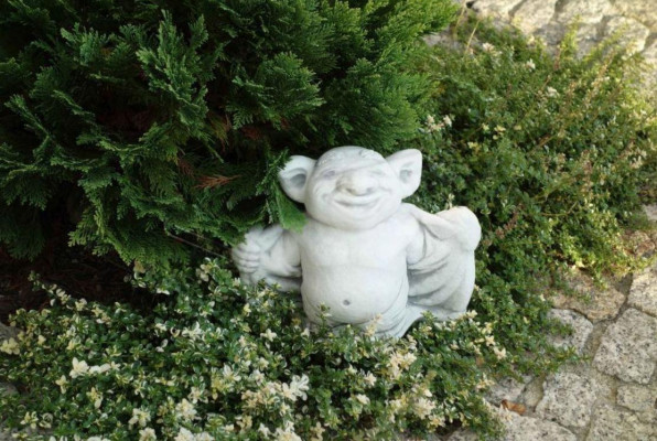 Troll 20cm Skulptur Design Figur Statue Garten Figuren Statuen