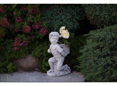 Junge Bub 40cm Figur Statue Figuren Skulptur Statuen Garten