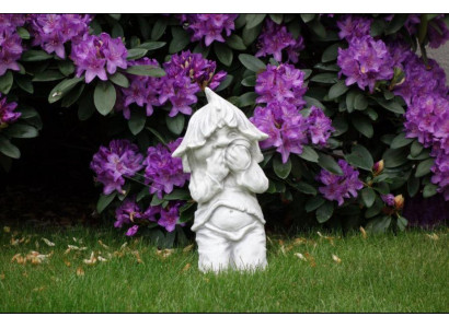 Junge Sitzende Dekorative Figur Statue Figuren Skulptur Statuen Garten